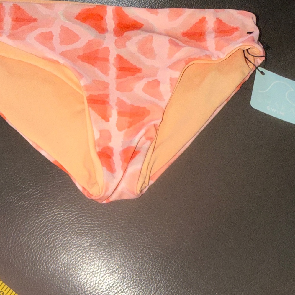 Shaka Swim Peach and Orange Women's Swim Bottom